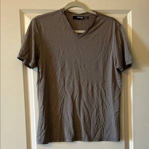 Murano Men's Brown V-Neck Tee